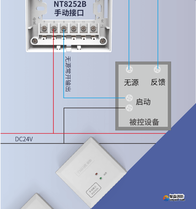 NT8252B手動接口 二線制 多線模塊