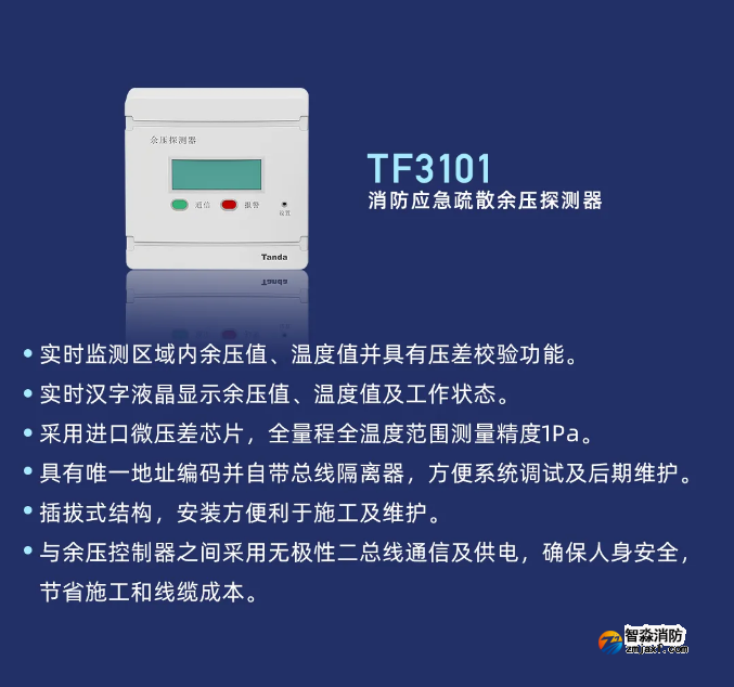 泰和安余壓監(jiān)控系統(tǒng)TF3101余壓探測器