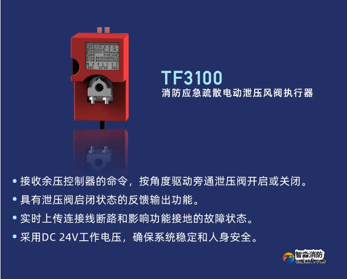 泰和安余壓監(jiān)控系統(tǒng)TF3100泄壓風閥執(zhí)行器