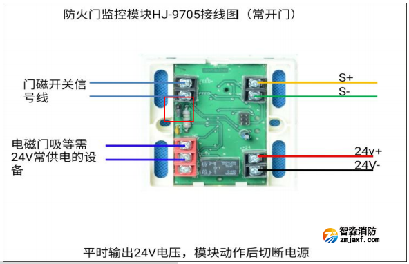 HJ-9507松江防火門模塊接線圖