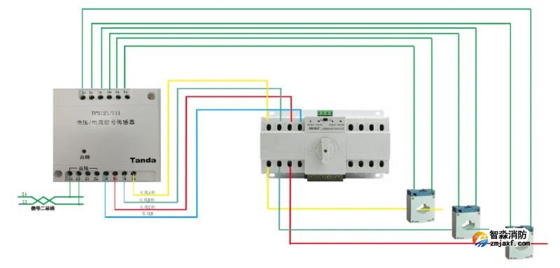 TP3121/TI1電壓/電流信號傳感器接線圖